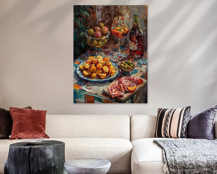 Example of the artwork in a room