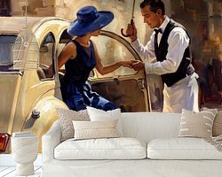 Example of the artwork in a room