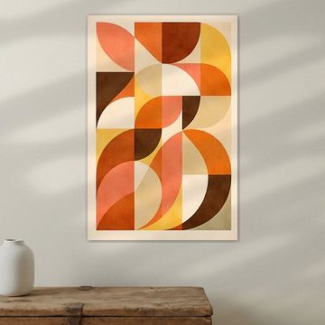 Warme abstracte bladeren van Dante S