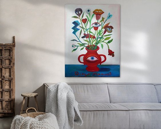 Example of the artwork in a room