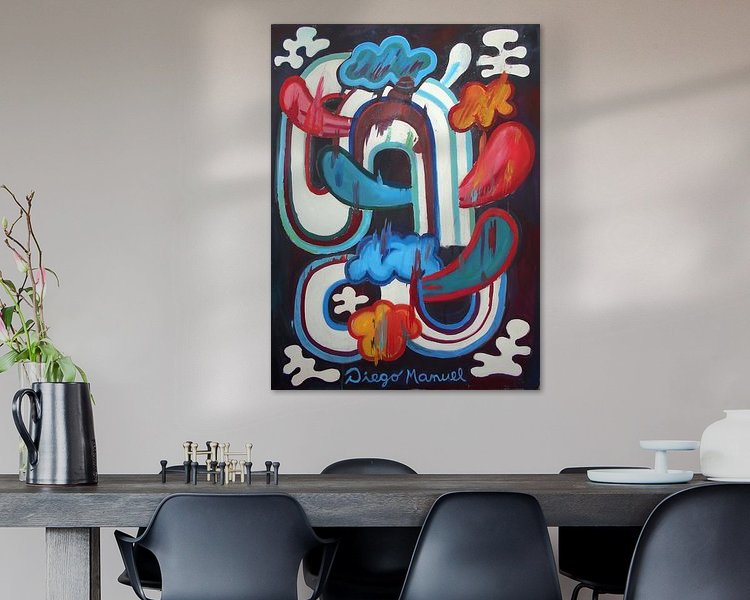 Example of the artwork in a room