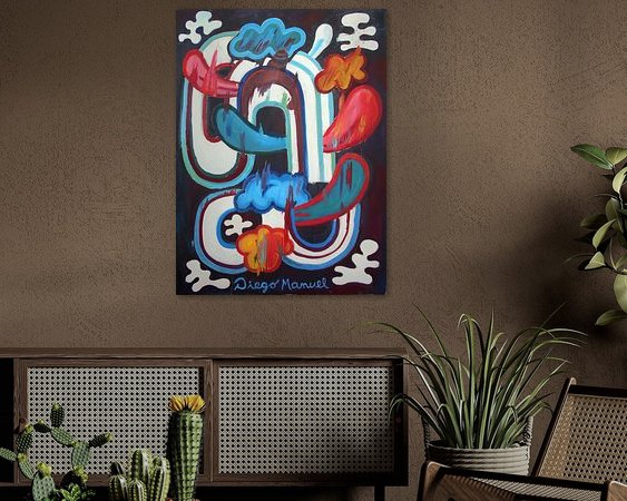 Example of the artwork in a room