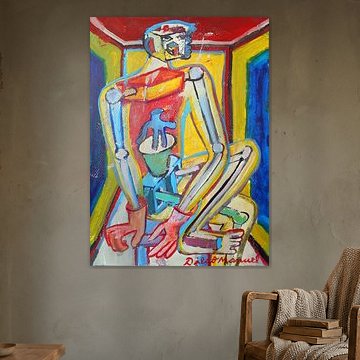 man sitting on a chair