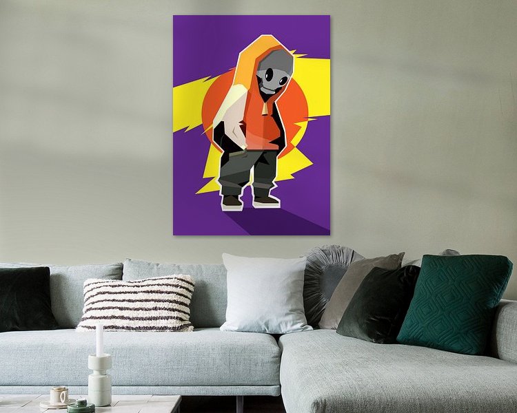 Example of the artwork in a room