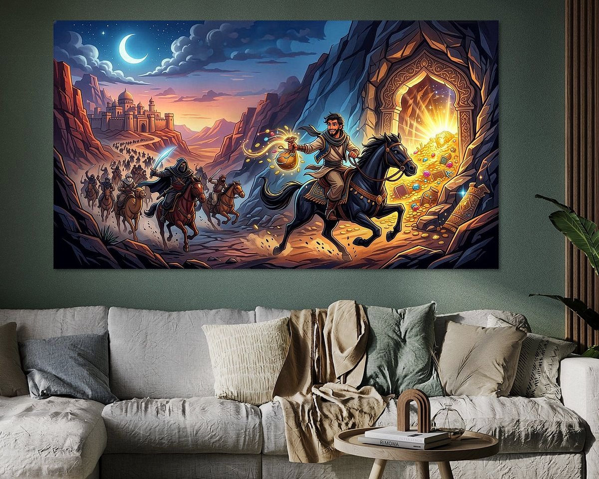 Example of the artwork in a room