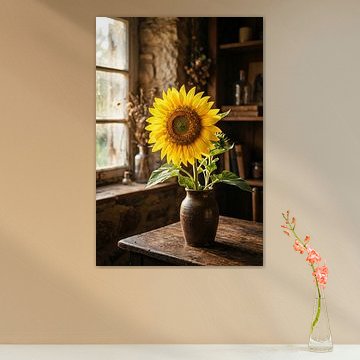 Rustic Sunflower Still Life