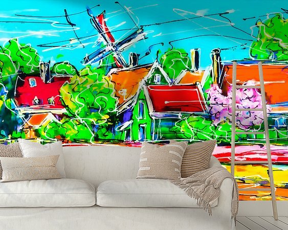 Example of the artwork in a room