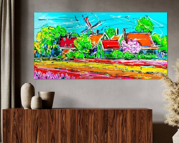 Example of the artwork in a room