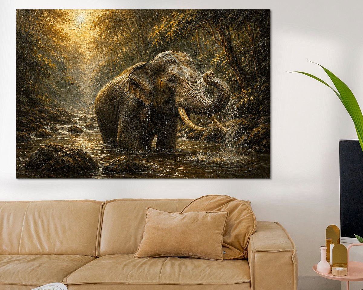 Example of the artwork in a room