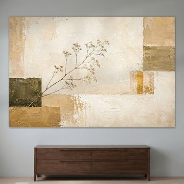 Ruhige Harmonie mit kleinen goldenen Akzenten von Dutch Art Works