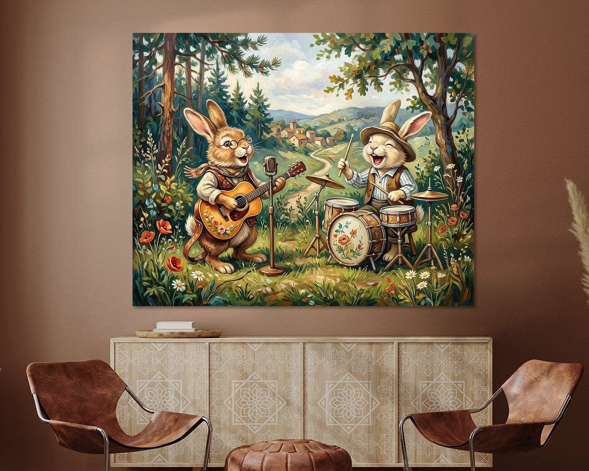 Example of the artwork in a room