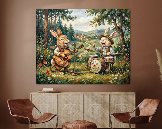Example of the artwork in a room