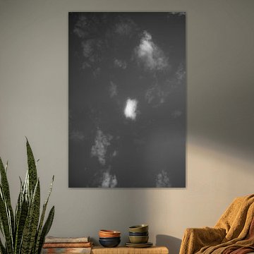 Clouds #8 - Unieke wolkenlucht in zwart-wit van FUNKYPIX