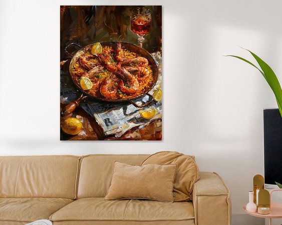 Example of the artwork in a room