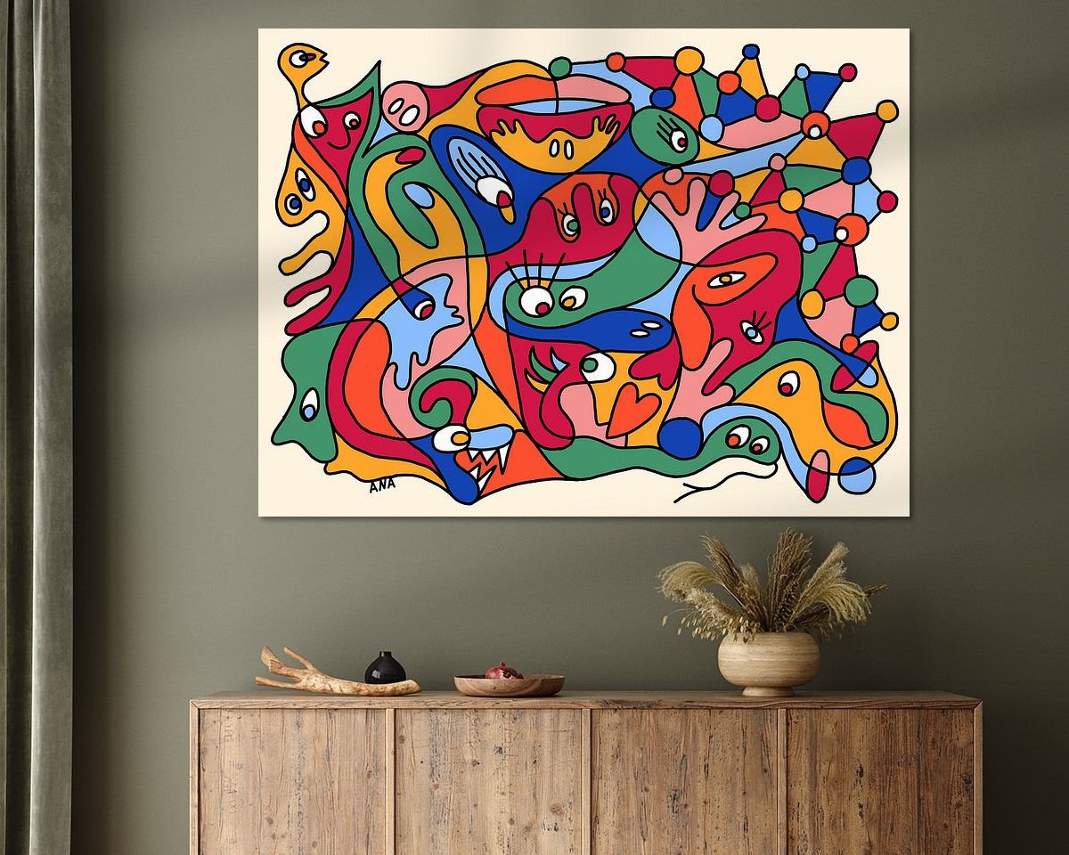 Example of the artwork in a room