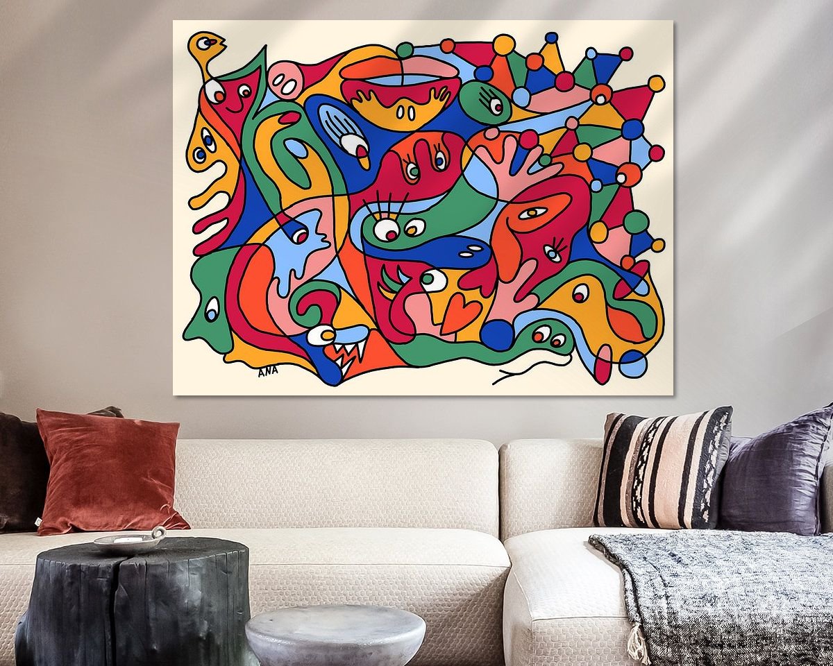 Example of the artwork in a room