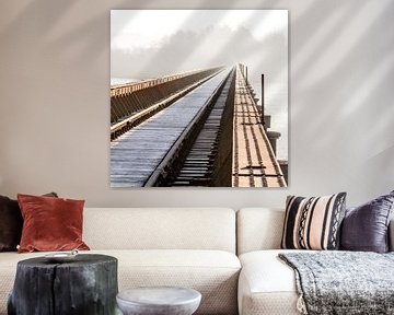 Moerputten Brücke in Farbe von Ruud Peters
