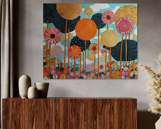 Example of the artwork in a room