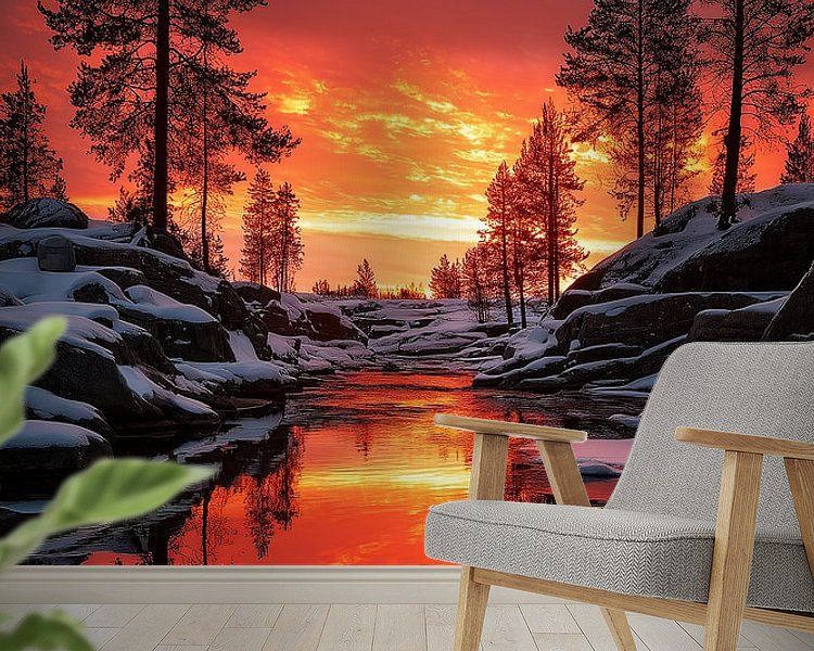 Example of the artwork in a room