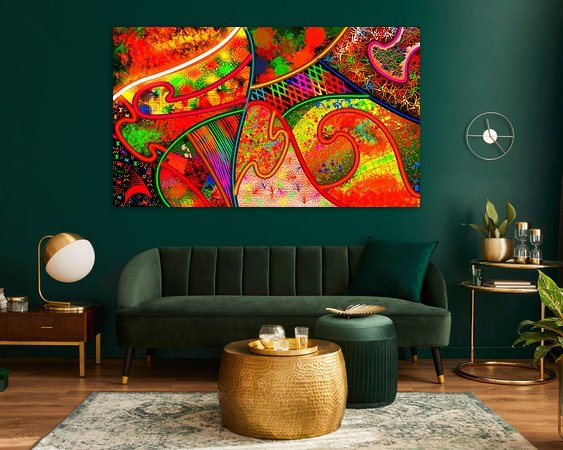 Example of the artwork in a room