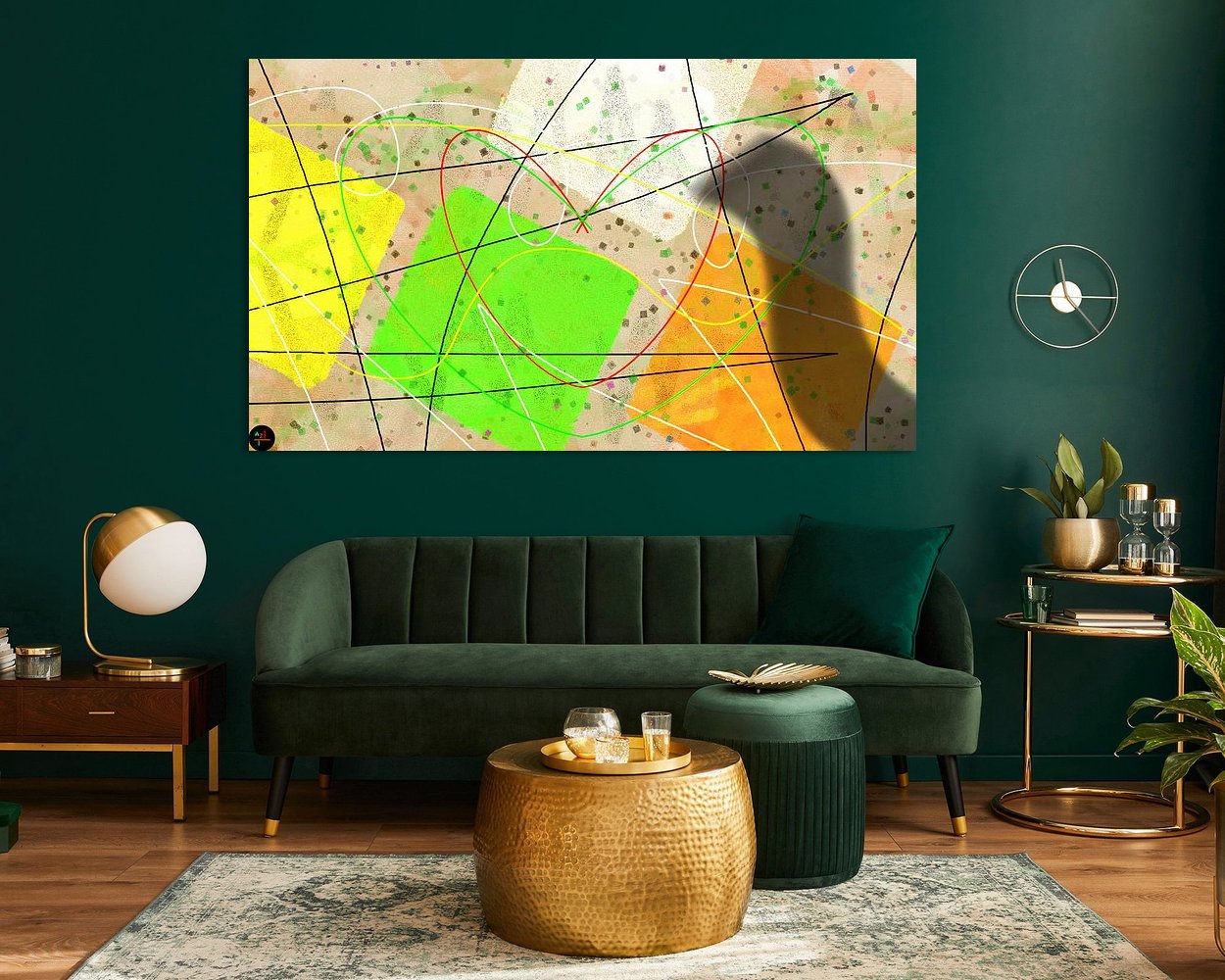 Example of the artwork in a room