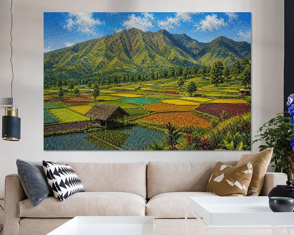 Example of the artwork in a room