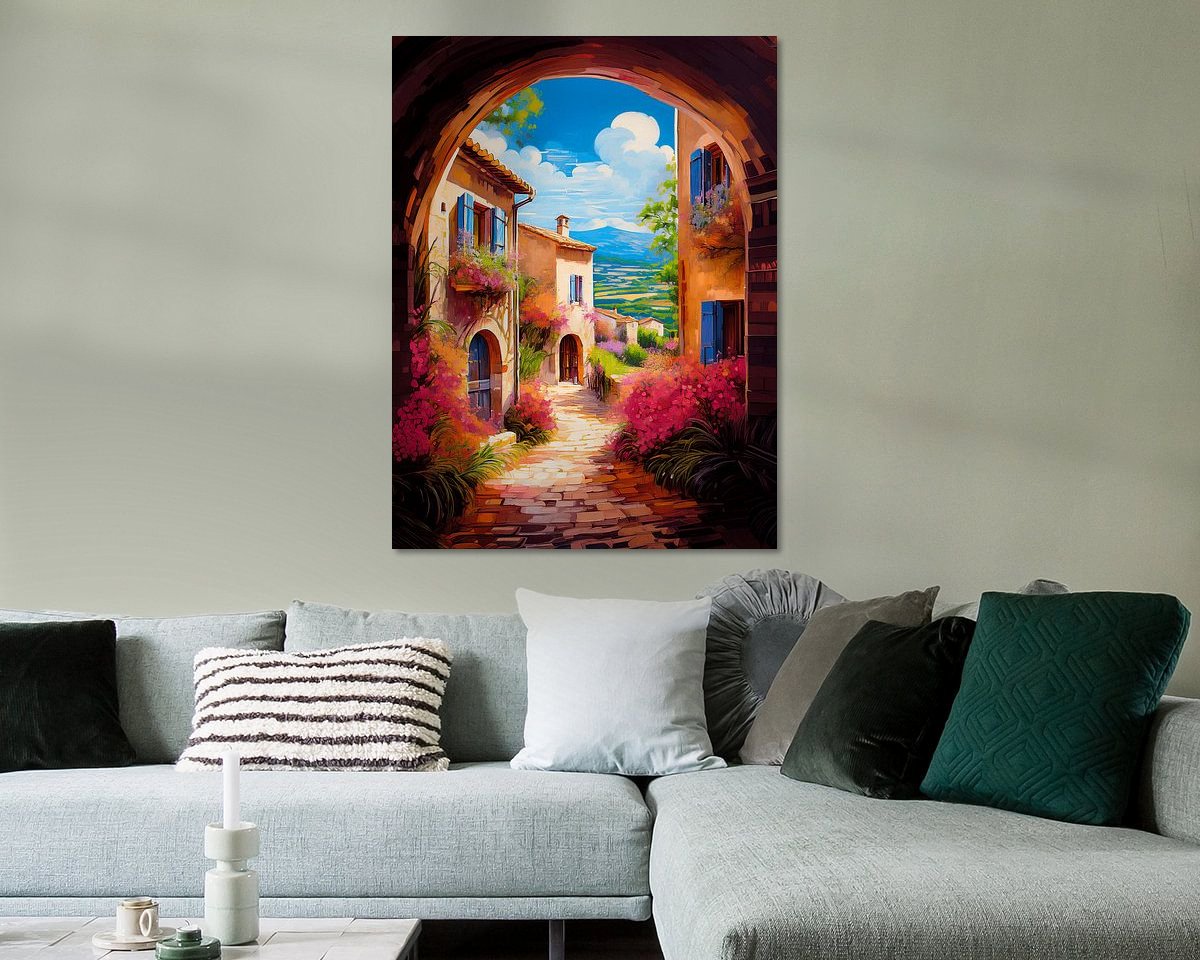 Example of the artwork in a room