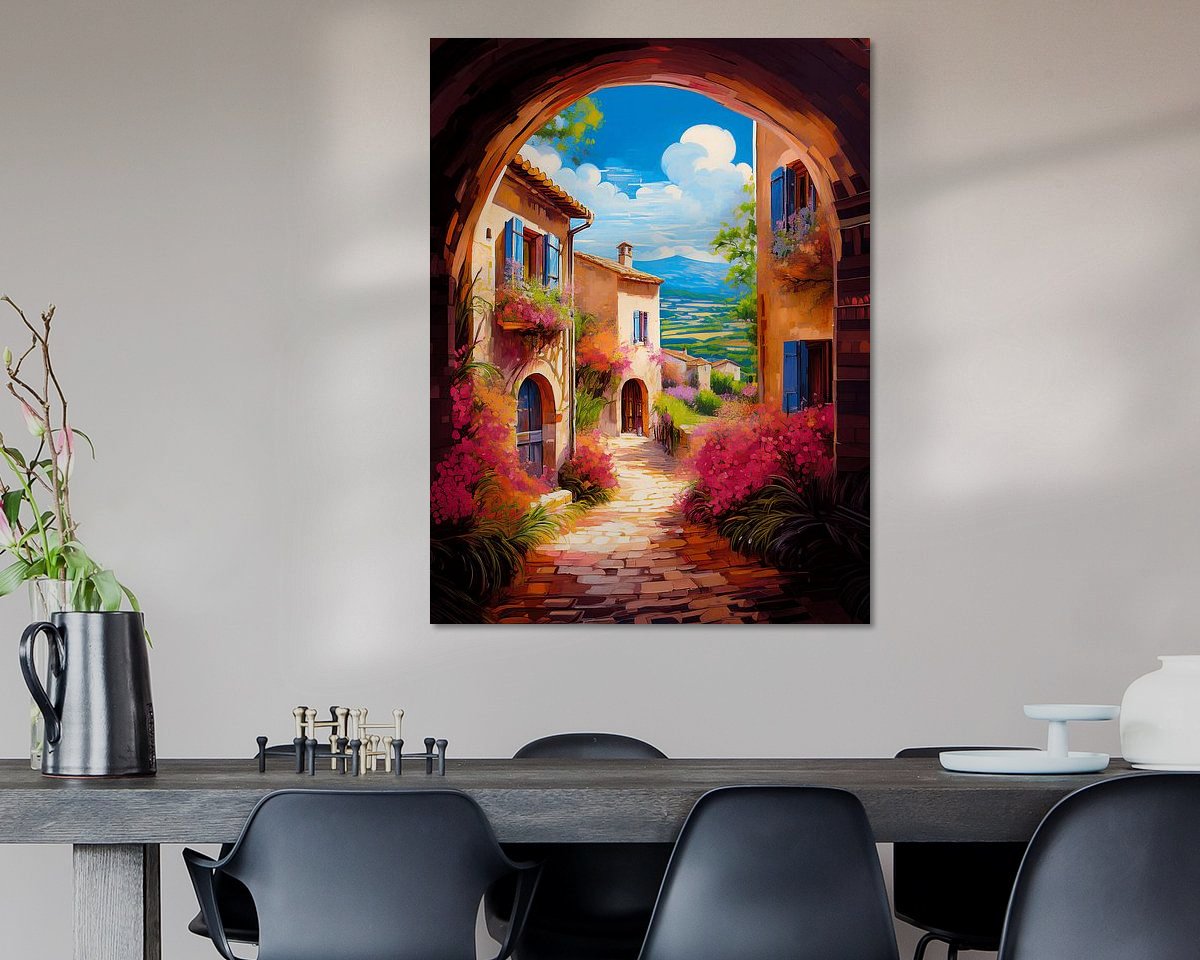 Example of the artwork in a room