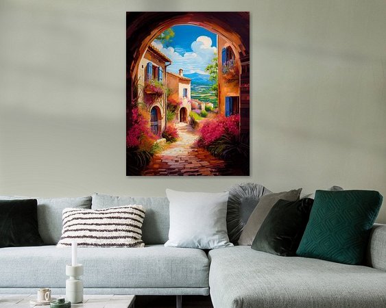 Example of the artwork in a room