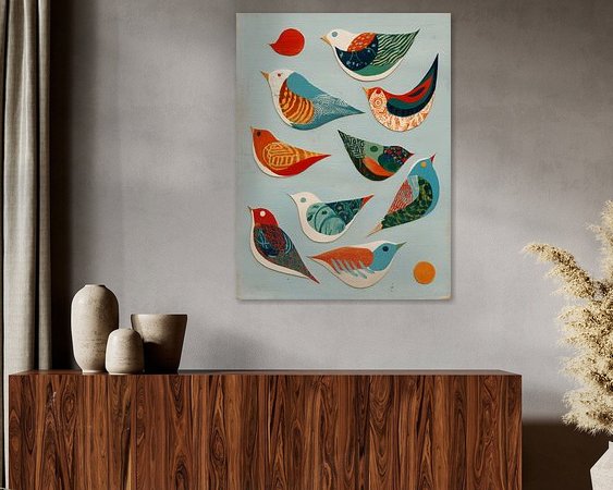 Example of the artwork in a room