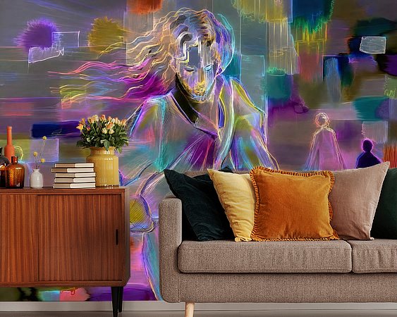 Example of the artwork in a room