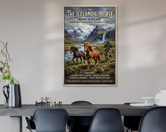 Example of the artwork in a room