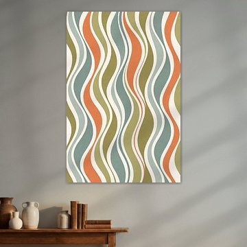 Retro Golf Pattern in Green and Terracotta by Dante S