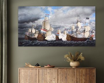 Hinterhalt auf der königlichen Yacht - Seeschlacht von Cornelisz van de Beste