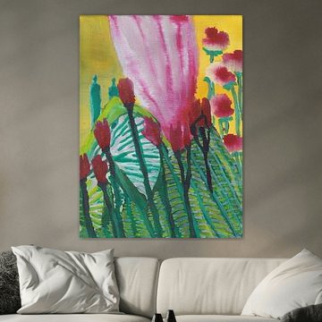 Le calme en fleurs sur Marieke Wouters