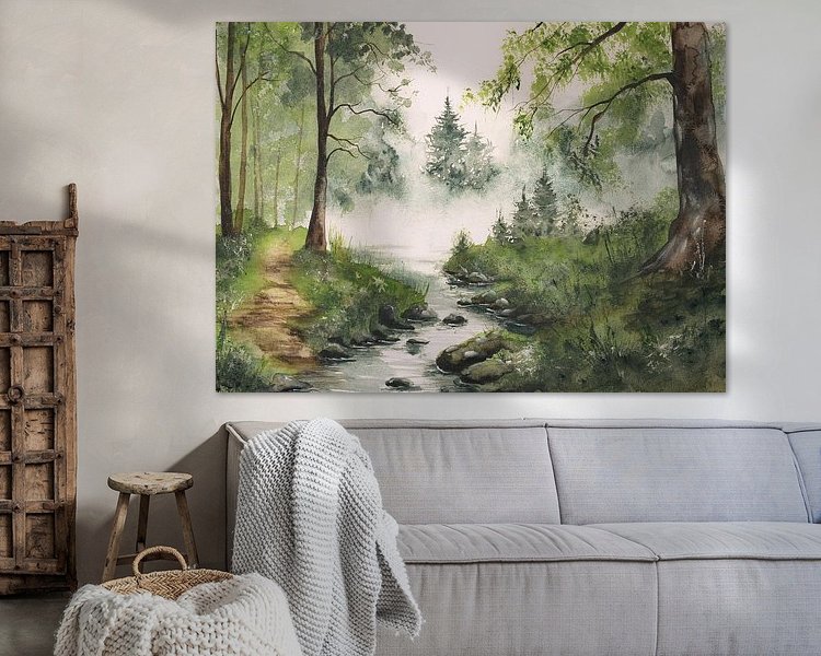 Example of the artwork in a room