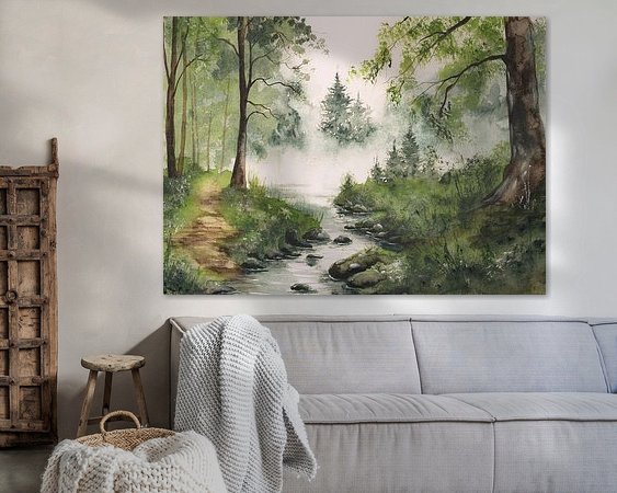 Example of the artwork in a room