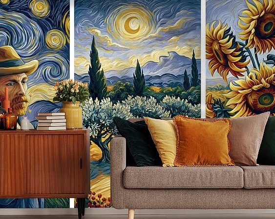 Example of the artwork in a room