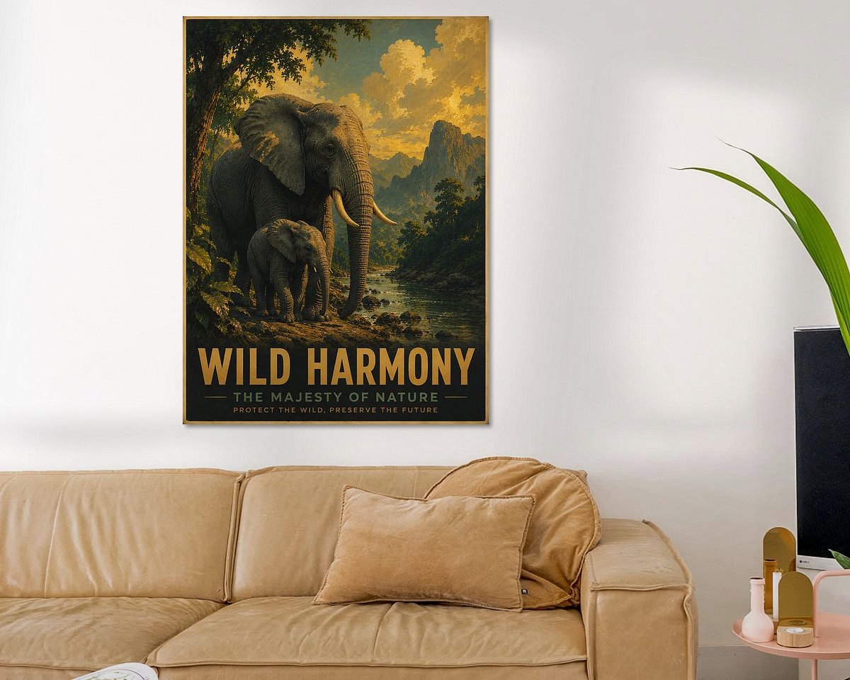 Example of the artwork in a room