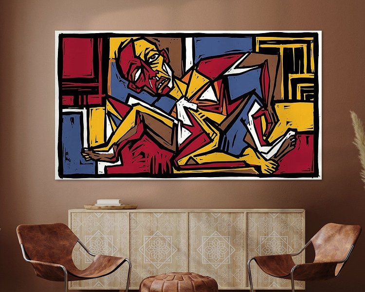 Example of the artwork in a room