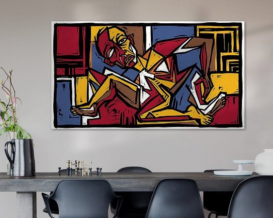Example of the artwork in a room