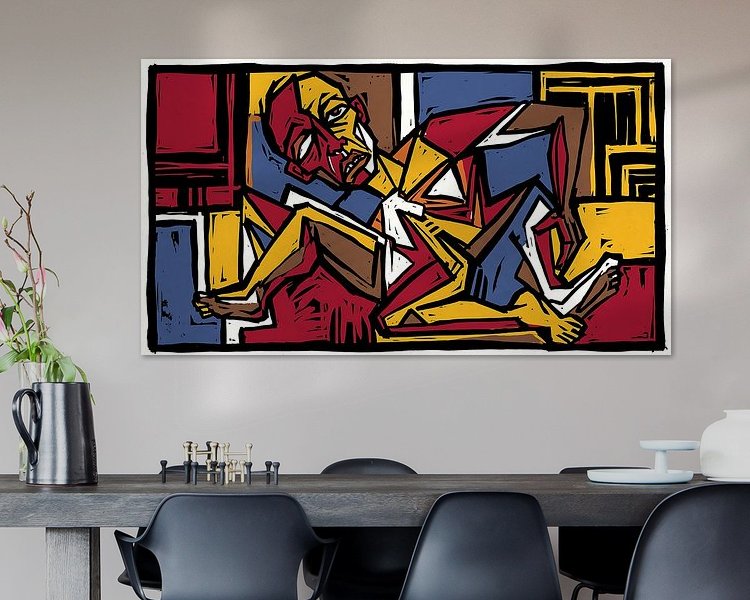 Example of the artwork in a room