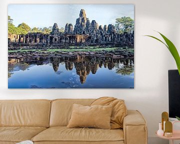 ANGKOR WAT, CAMBODIA, DECEMBER 5 2015 - Ruines van de Bayon tempel in Angkor Wat te Cambodja. von Wout Kok