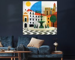 Example of the artwork in a room