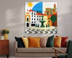 Example of the artwork in a room