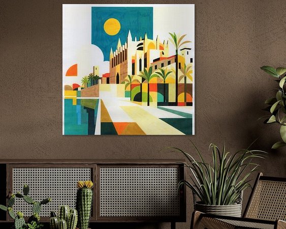 Example of the artwork in a room