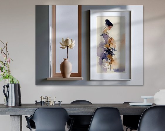 Example of the artwork in a room