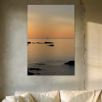 Fischerboot bei Sonnenaufgang
