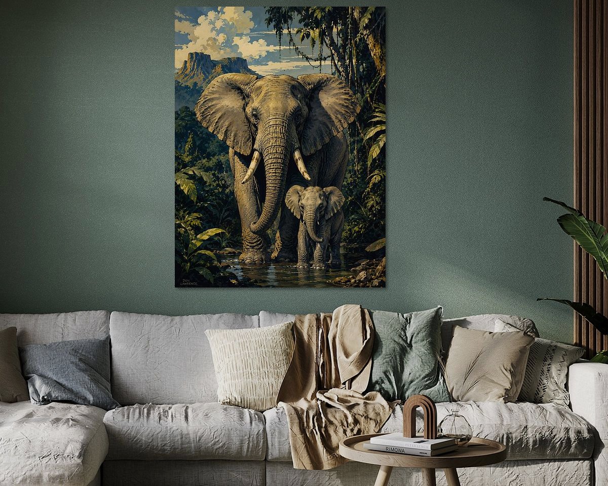 Example of the artwork in a room