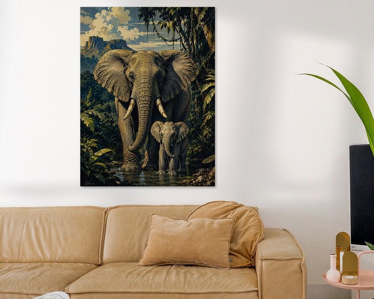 Example of the artwork in a room